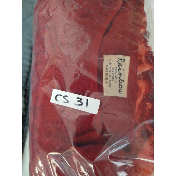 NWT Rainbow Rusty Orange Boho Embroidery Beach Swim Coverup Kimono One Size - Picture 14 of 14